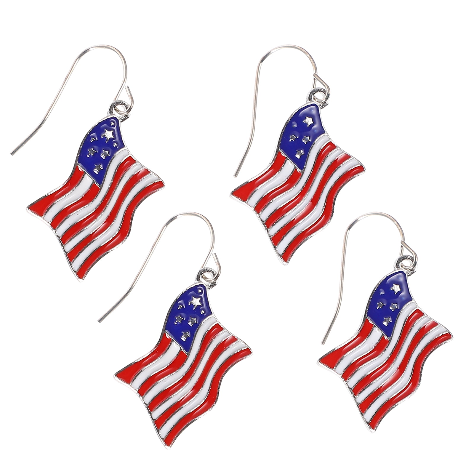 Patriotic Earrings Bundle: 2 Unique Pairs