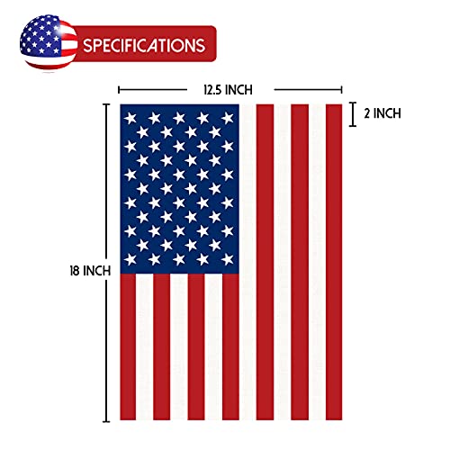 Patriotic Garden Flags, Double-Sided, Vibrant Colors