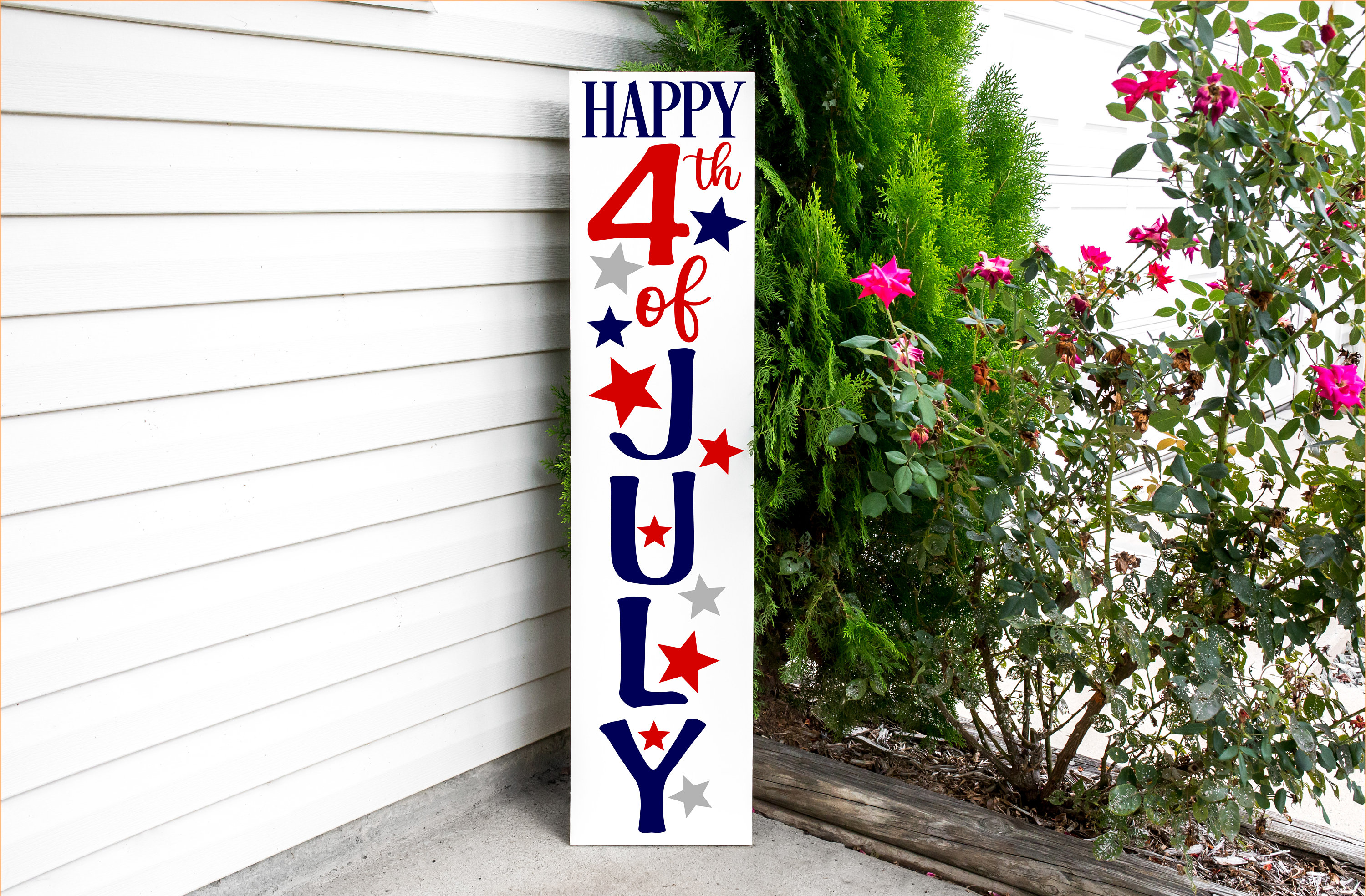 Patriotic Porch Welcome Sign
