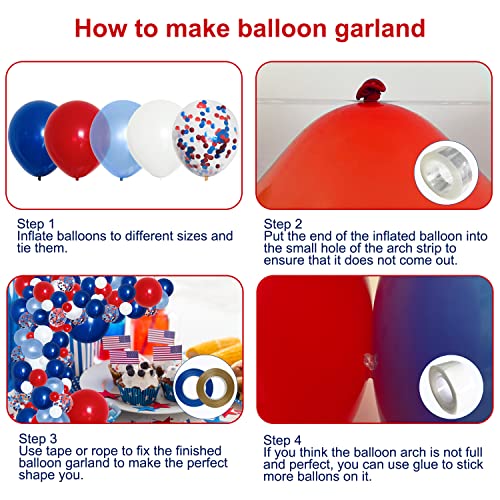 Nautical & Patriotic Balloon Garland Kit
