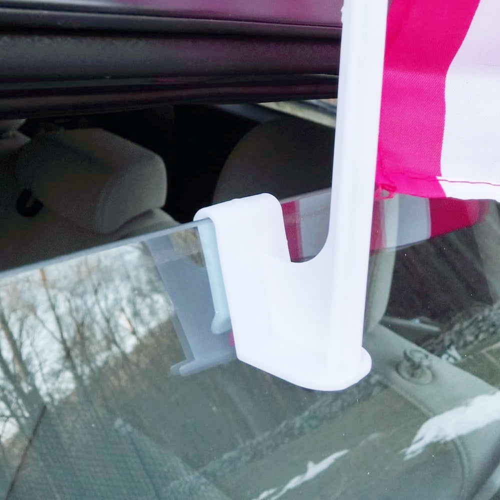 USA Patriotic Car Window Flags Set