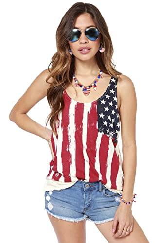 Patriotic Necklace & Earring Set for Women