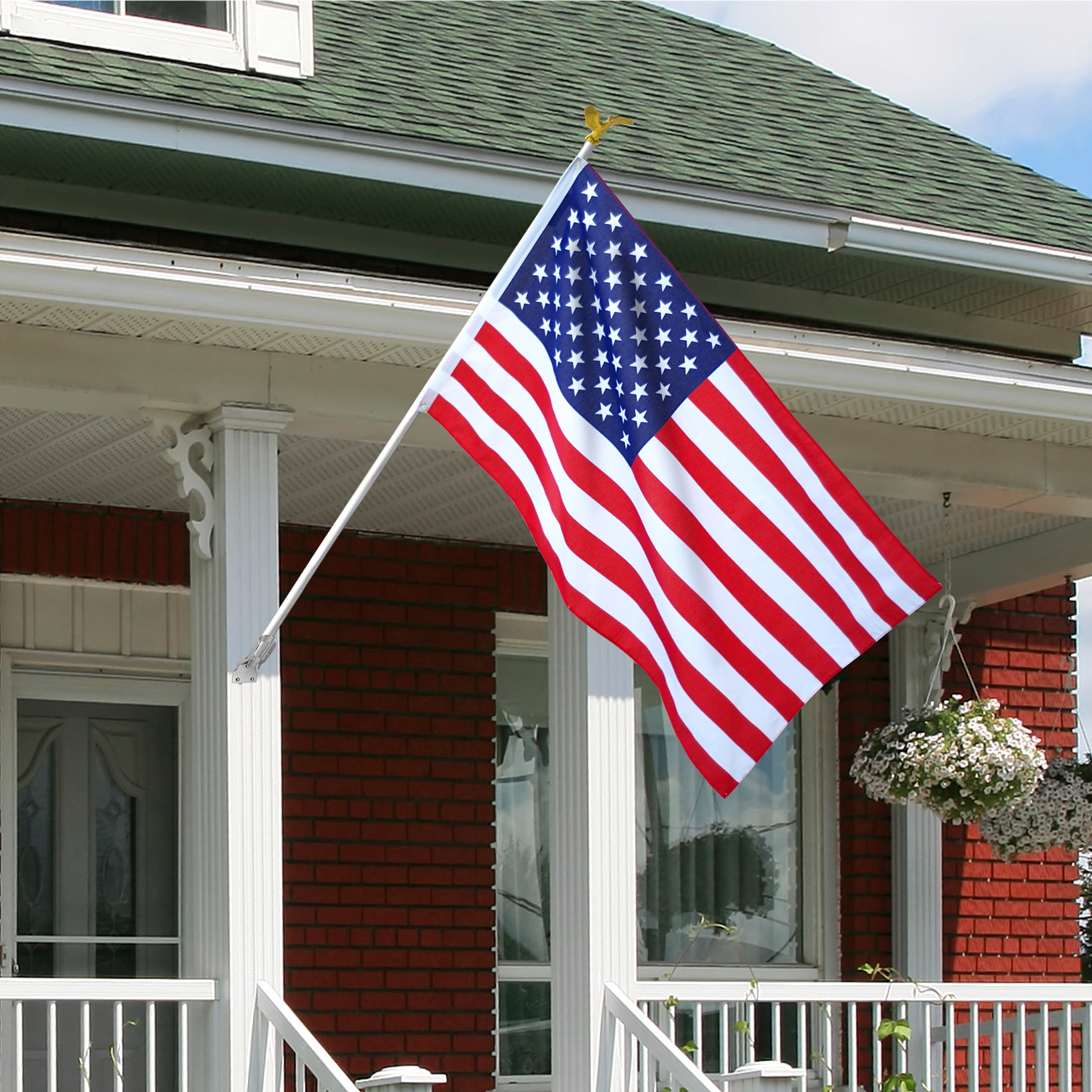 US Flag, Pole & Eagle Set by Annin