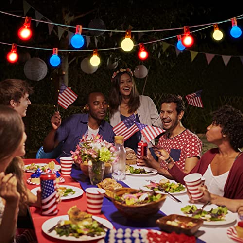 Patriotic Outdoor String Lights - 25ft