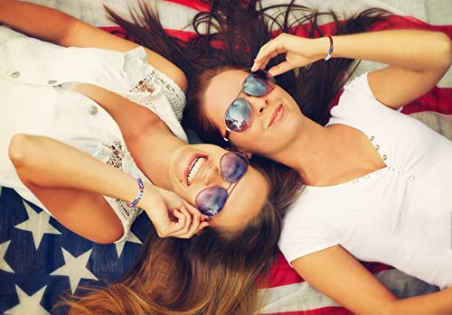 USA Flag Independence Day Bracelet Set