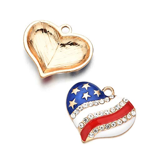 10 Patriotic Enamel Charms for DIY Jewelry
