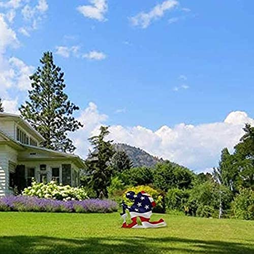 Patriotic Lawn Sign for July 4th - 22cm