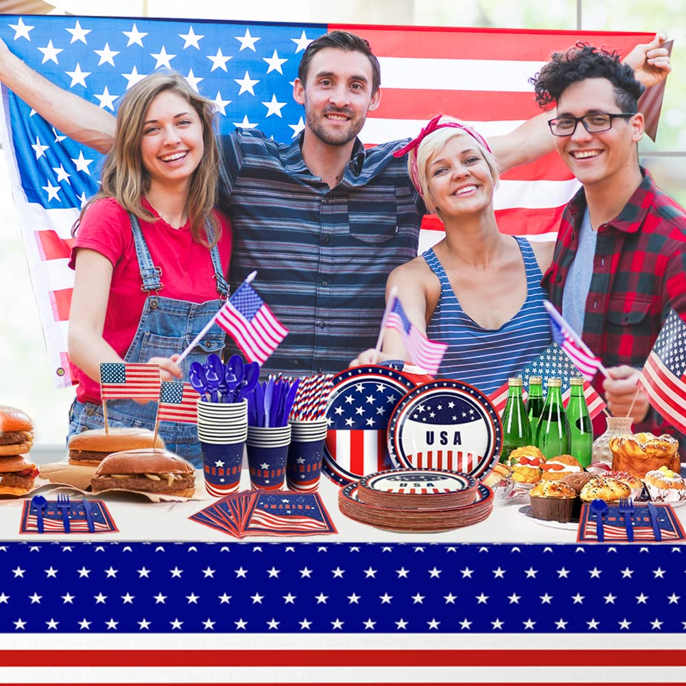 American Flag Party Set for 24 Guests