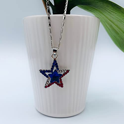 USA Flag Necklace for Women