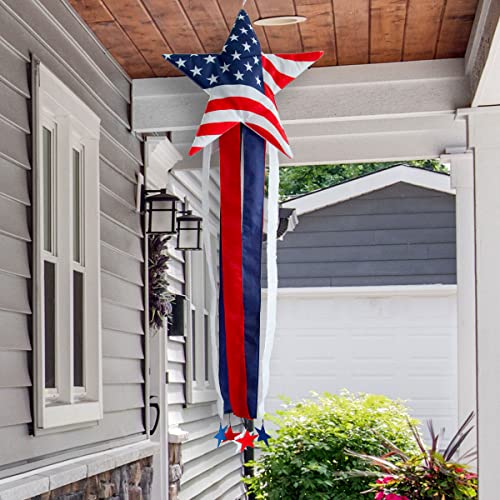 Patriotic Star Windsock by Briarwood Lane
