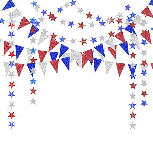 4th of July Star Garland Decoration Kit
