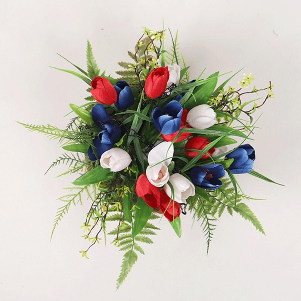 Metal Planter Basket for 4th of July Decor