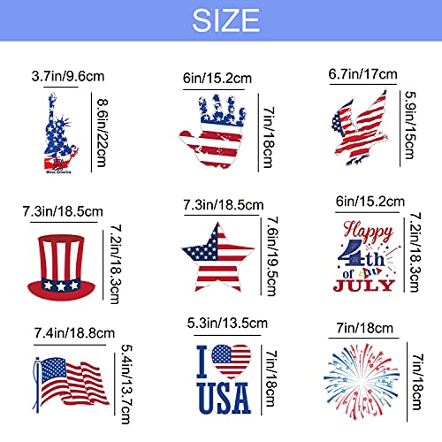 30 Shiny 4th of July Swirls Decorations