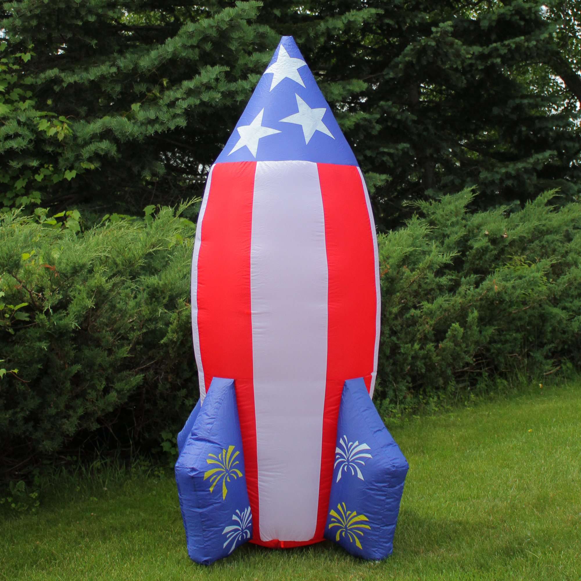 Light-up 4th of July Rocket Yard Decor