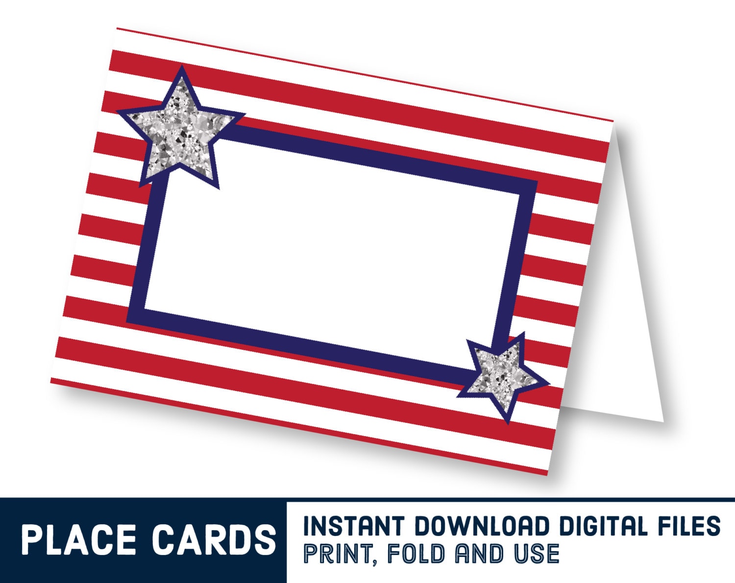 July 4th Party Place Card Set