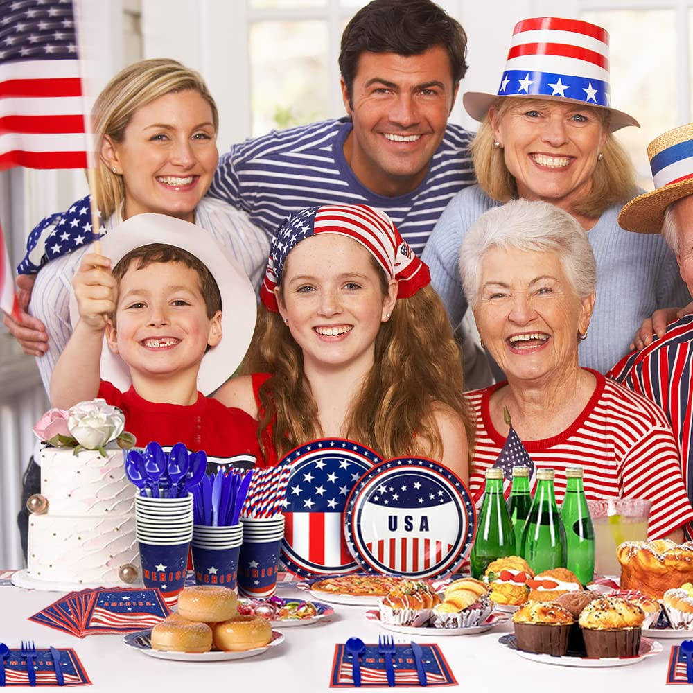American Flag Party Set for 24 Guests