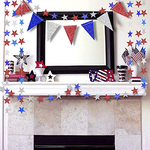 4th of July Star Garland Decoration Kit