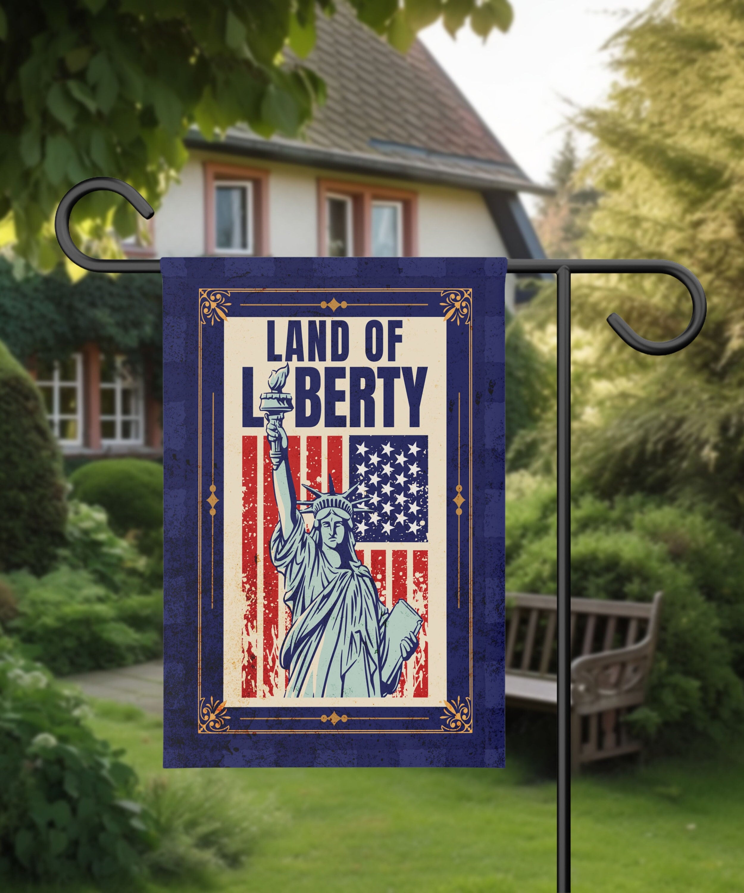 Patriotic Garden Flag for 4th of July