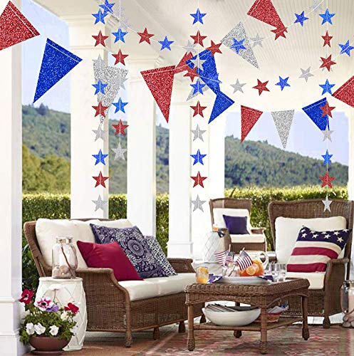 4th of July Star Garland Decoration Kit