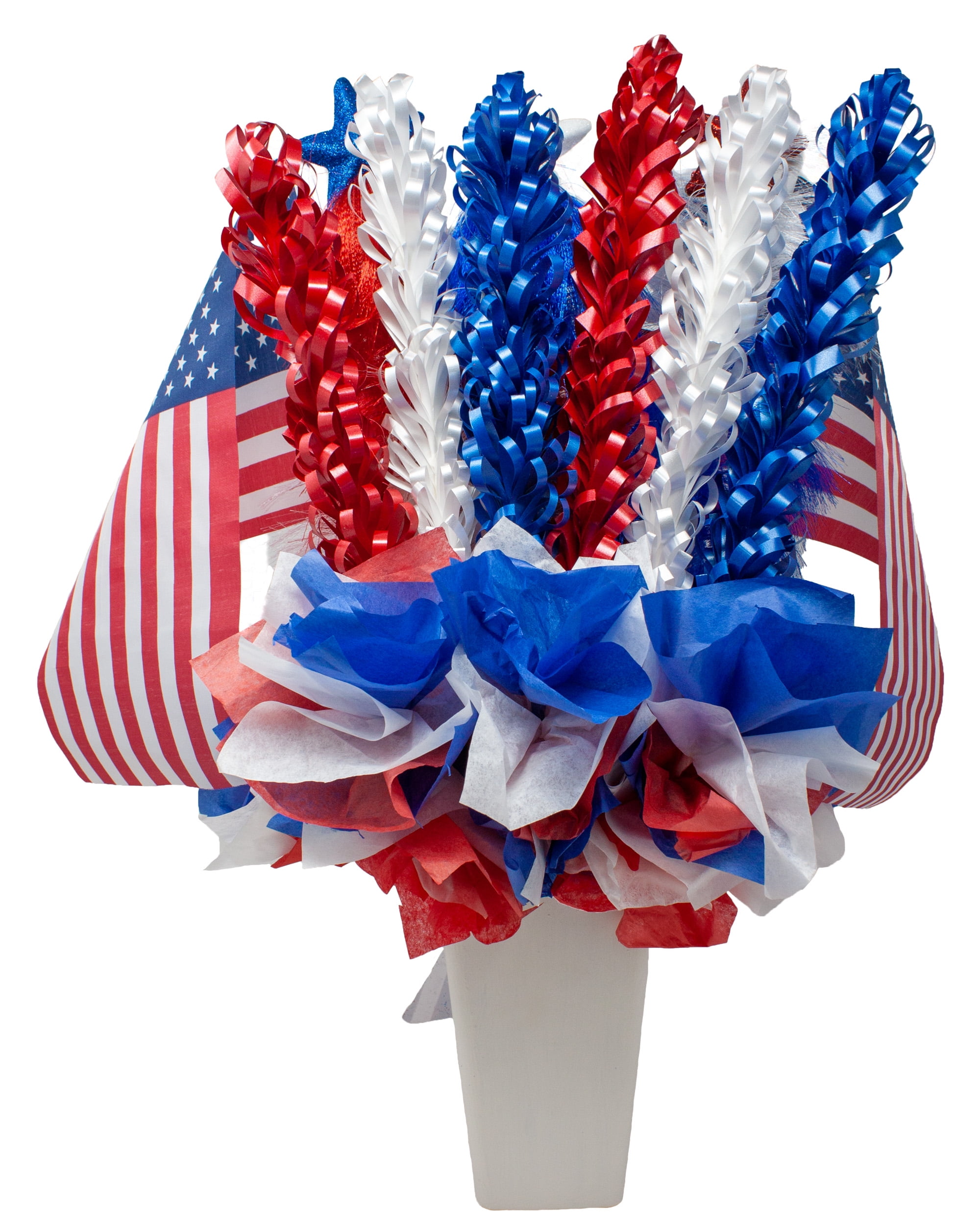 Patriotic Table Centerpiece | Red, White & Blue Decor