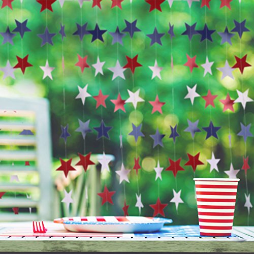 Patriotic Star Streamers for Holidays & BBQs