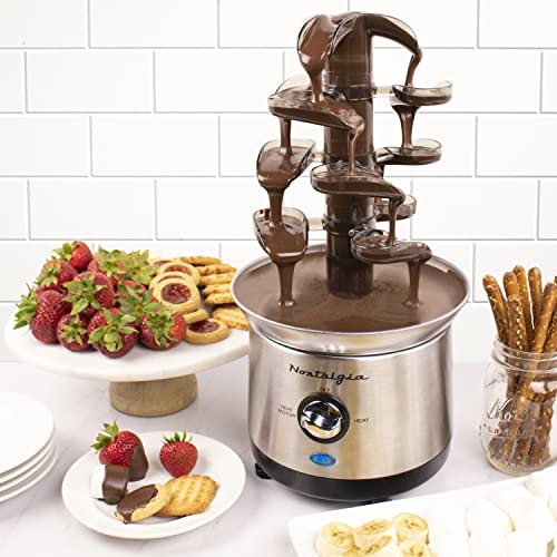 Nostalgia 4 Tier Electric Chocolate Fondue Fountain