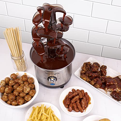 Nostalgia 4 Tier Electric Chocolate Fondue Fountain