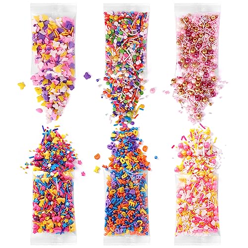 Assorted Colorful Sprinkles for Cake Decorating and Baking
