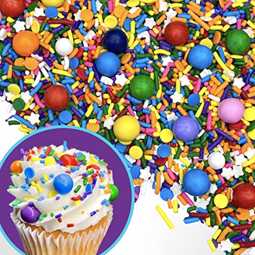 Assorted Rainbow Sprinkles for Cake Decorating and More