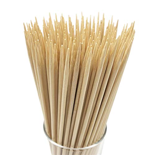6" Bamboo Skewers for BBQ & Chocolate Fountain (100pcs)