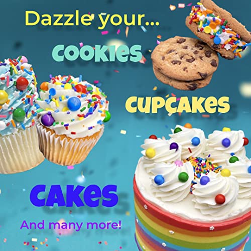 Assorted Rainbow Sprinkles for Cake Decorating and More
