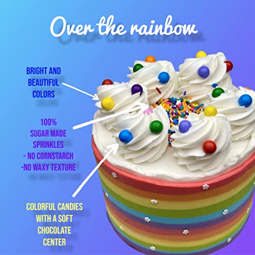 Assorted Rainbow Sprinkles for Cake Decorating and More