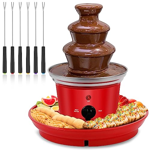 Electric 3-Tier Melting Machine, 20-OZ Chocolate Fountain