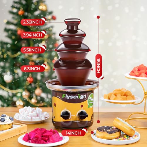 4 Tiers Chocolate Fountain Machine | Professional & Easy-Cleaning