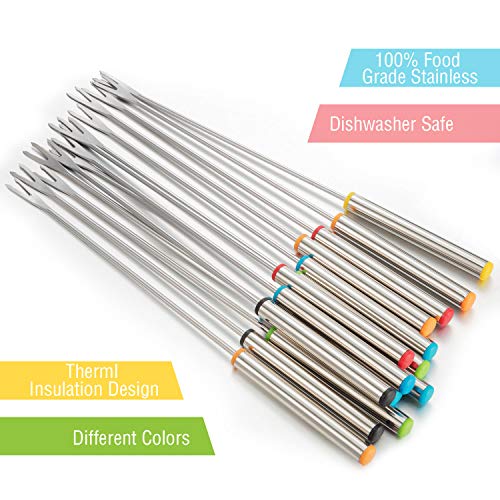 24 Pack of 9.5 Inch Stainless Steel Fondue Forks