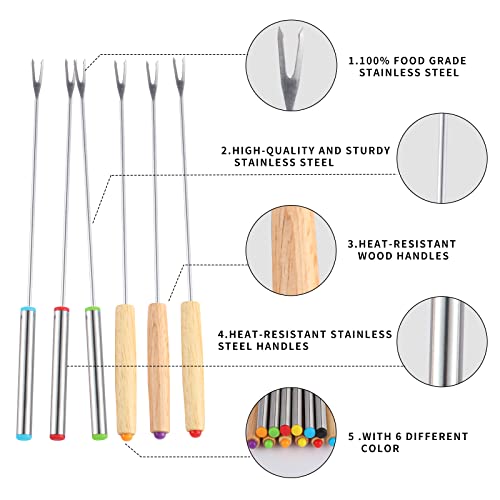 Stainless Steel Fondue Forks - 24 Pack