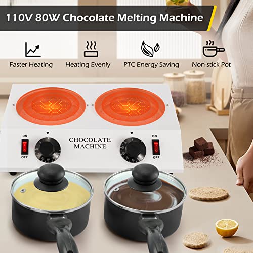 Dyna-Living Electric Chocolate Melting Pot - Double Heads