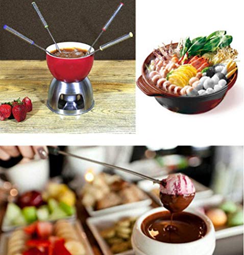6pcs Stainless Steel Fondue Sticks for Chocolate Fountains