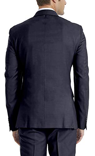 Calvin Klein Men's Slim Fit Dress Pant, Navy, 36W x 32L