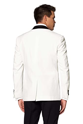 OppoSuits Solid Color Prom Tuxedo for Men Comes with Pants, Jacket and Bow tie
