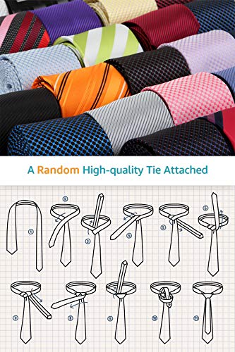 YND Men's Slim Fit 2 Button 3 Piece Suit Set, Blazer Jacket Vest Pants and Tie, Solid Wedding Dress Tux and Trousers Light Grey