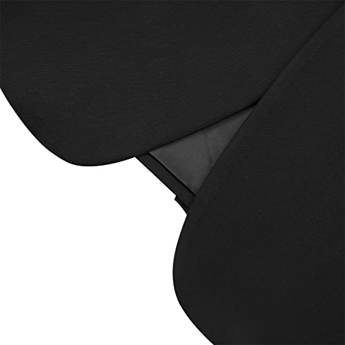 YOUTHUP Men's Suit Slim Fit 2 Piece Suits Shawl Lapel 1 Button Wedding Dinner Tuxedo Blazer Pants,Black,M