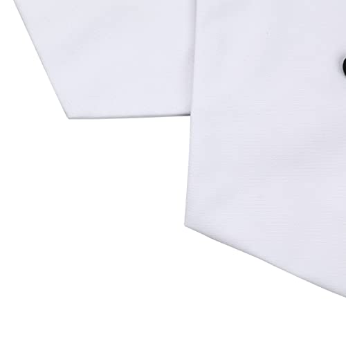 YOUTHUP Men's 3 Piece Suit Slim Fit Peak Lapel Tuxedo 1 Button Blazer Waistcoat Pants White