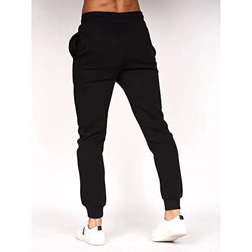 Crosshatch - Mens Everyday Essential 'CHELMERE' Hoody & Jogger Set (Grey Marl, L)