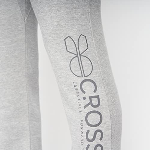 Crosshatch Mens Full Tracksuits Jogging Bottoms Gym Sweat Suits Hooded Full Set Sport Jacket Pant(L/METAMORPH-GREY MARL)