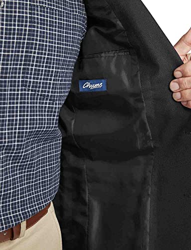 Mens Single Breasted Classic Oxford Blazer-Tailored/Full Fitting (Size: 48) (Colour: Black)