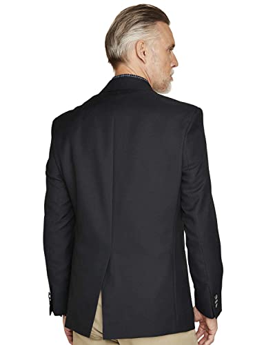 Mens Single Breasted Classic Oxford Blazer-Tailored/Full Fitting (Size: 48) (Colour: Black)