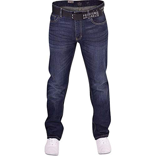 Smith and Jones Branded Jean Hardwearing Fashion Denim Dark Blue 38W / 34L