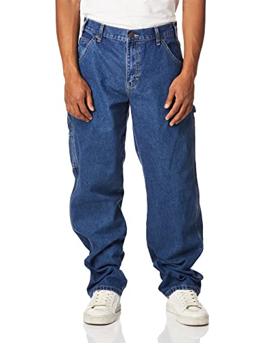 Dickies Men's Denim Utility Jean Relaxed, Indigo Blue, 36W x 30L