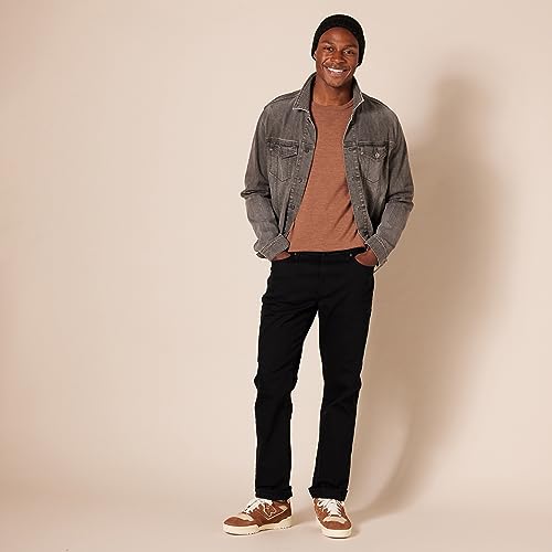 Amazon Essentials Men's Slim-Fit Jeans, Black, 34W / 32L